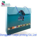 Special paper carrier bag with flap,gift carrier bag,Offset printing shopping bag
